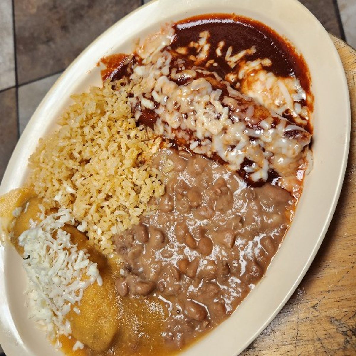 Enchilada and Chile Relleno Combo
